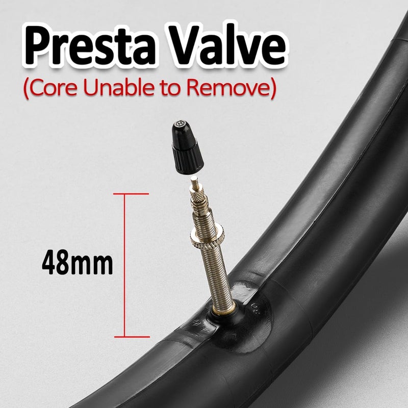Corki Cycles 700c Bike Tire Inner Tubes 700 x 35c 37c 38c 40c 42c 43c Presta Valve 48mm, Heavy Duty 28 Inch Bicycle Tube for Road Gravel Fixie Hybrid 2 Pack - Image 4